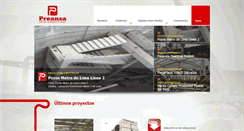 Desktop Screenshot of preansa.com.pe